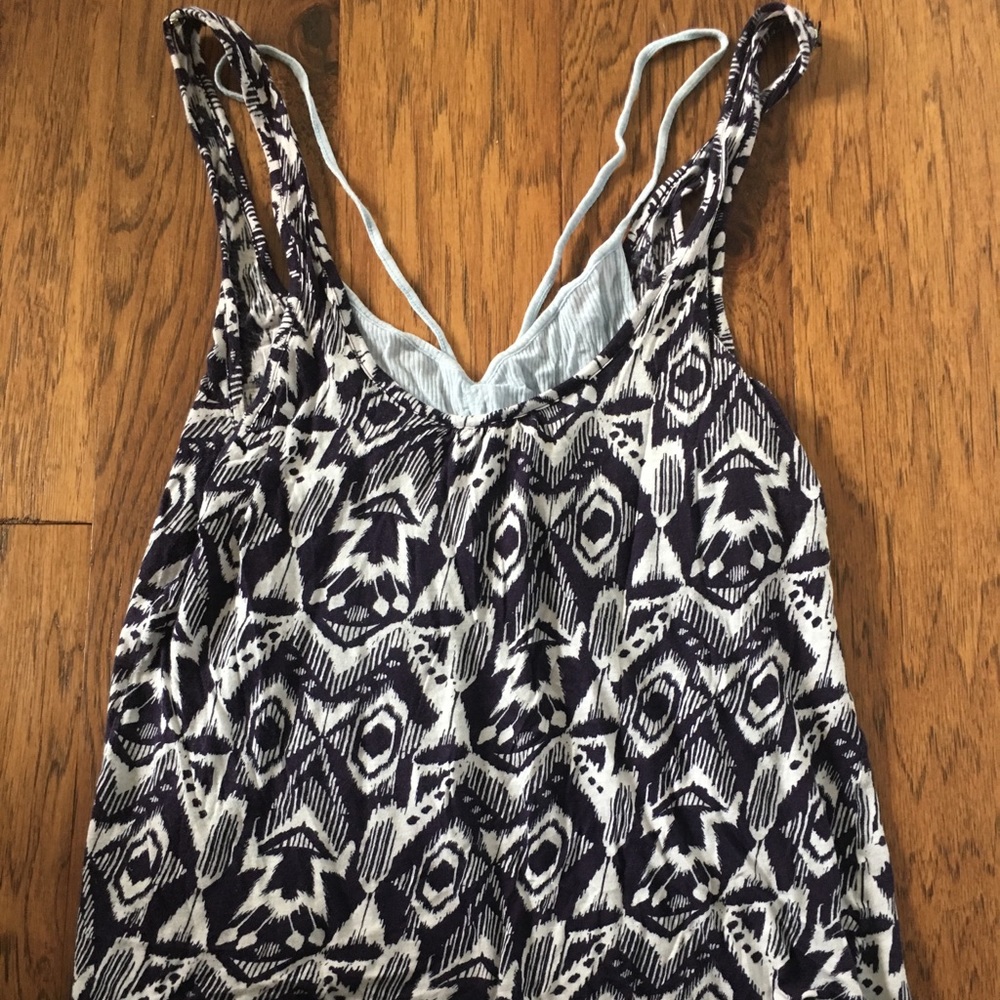 🌈 KIMCHI & BLUE Top, Tank, Black/White/Blue, Sz L